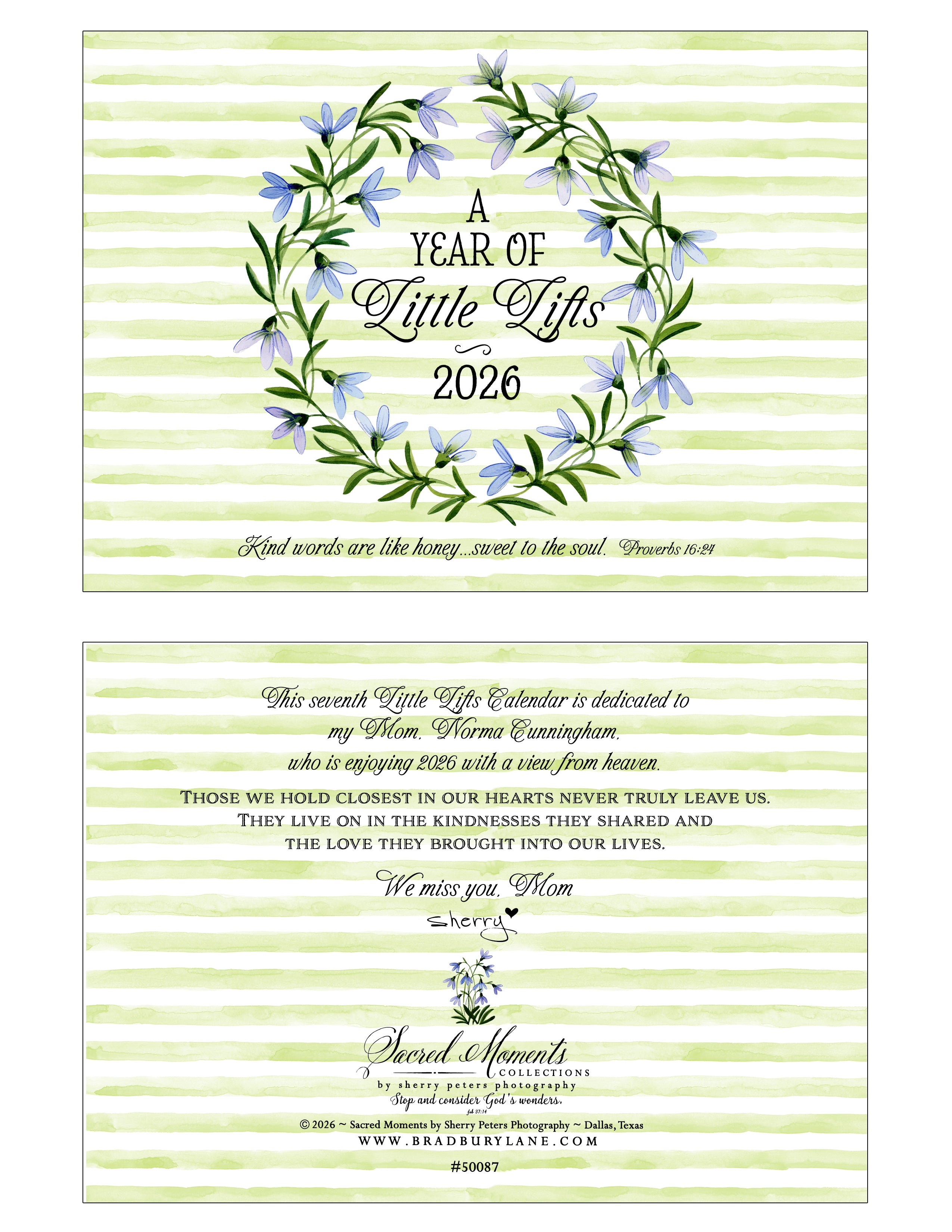 2026 Little Lifts Calendar with Gold Easel