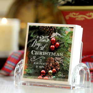 25 Days 'til Christmas Boxed Mini Print Collection w Acrylic Holder