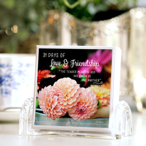 31 Days of Love & Friendship Boxed Mini Print Collection w Acrylic Holder