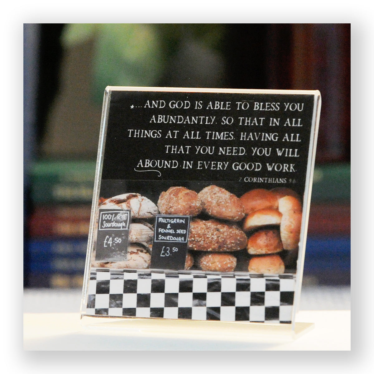 Bread Work (2 Cor 9:8) - Framed Mini Print