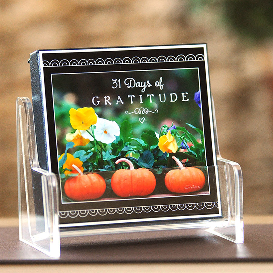 31 Days of Gratitude Boxed Mini Print Collection w Acrylic Holder
