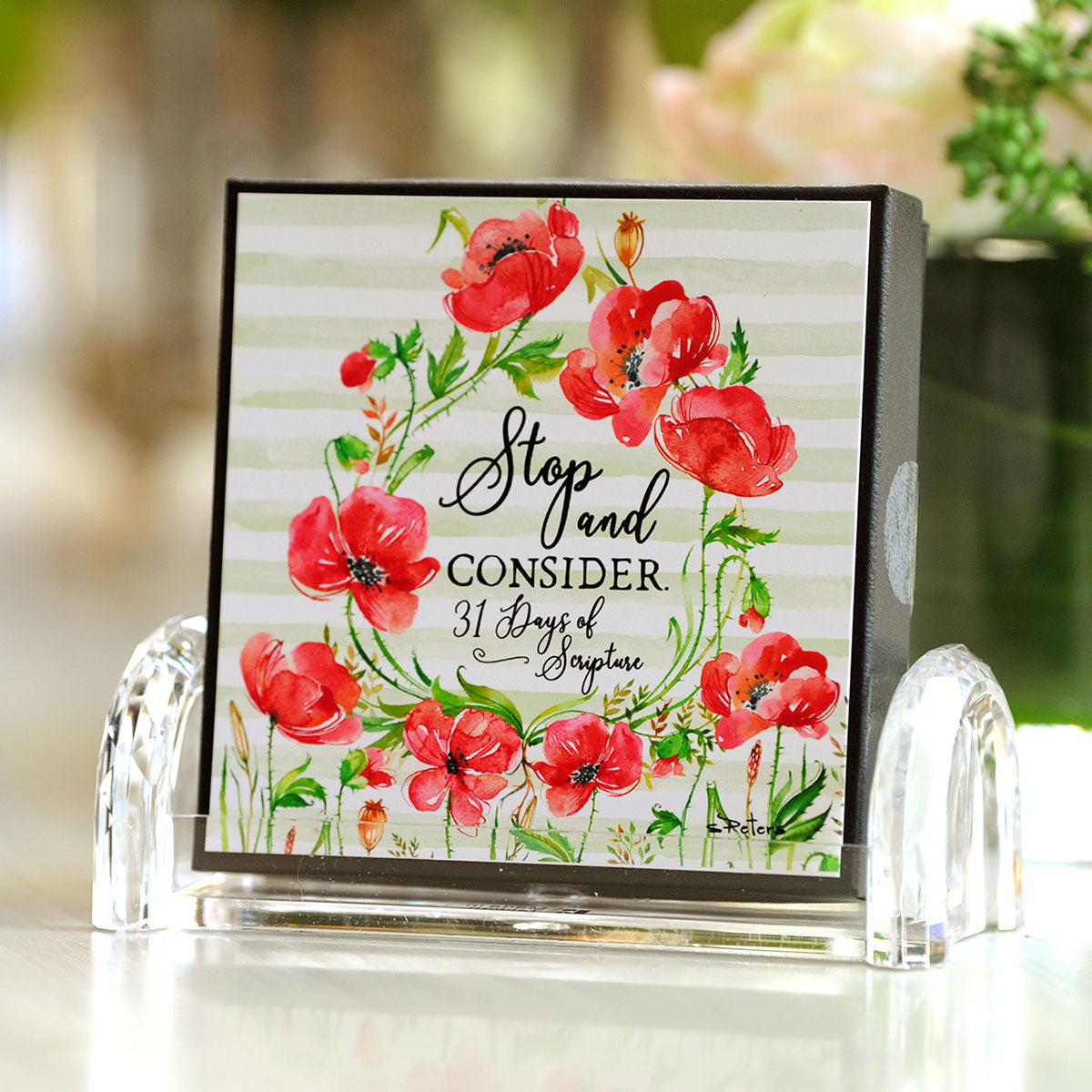 Stop and Consider - 31 Days of Scripture - Boxed Mini Print Collection w Holder