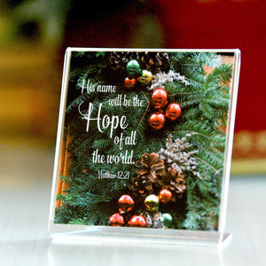 Christmas in the City (Matt 12:21) - Framed Mini Print