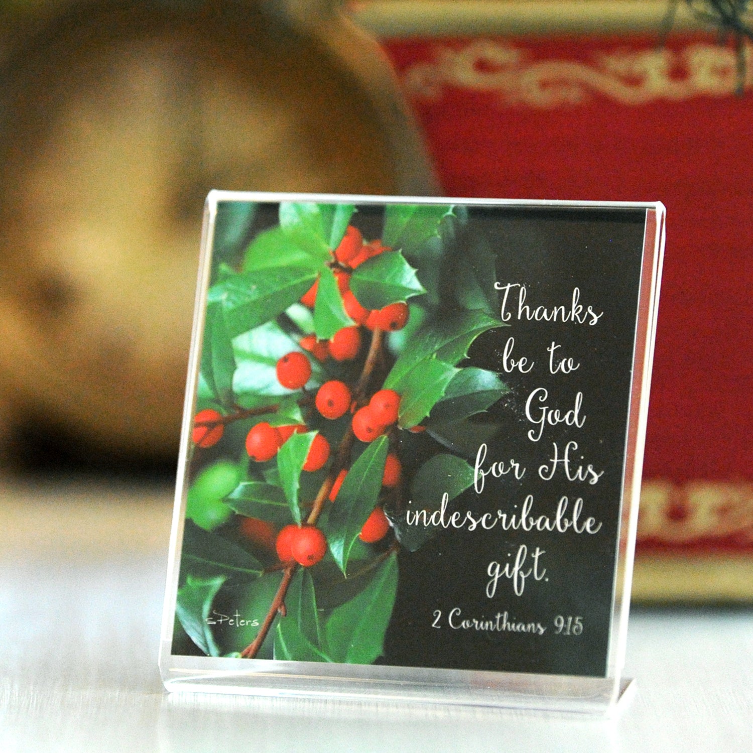 Georgetown Holly (2 Cor 9:15) - Framed Mini Print