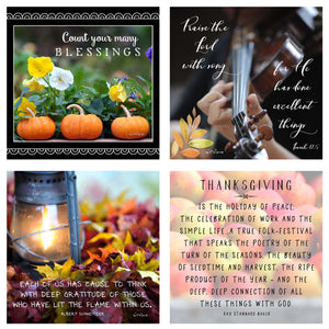 31 Days of Gratitude Boxed Mini Print Collection w Acrylic Holder