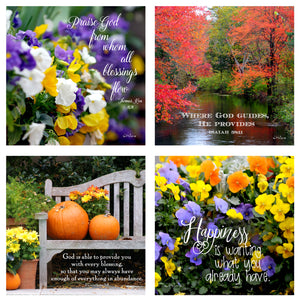 31 Days of Gratitude Boxed Mini Print Collection w Acrylic Holder