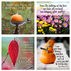 31 Days of Gratitude Boxed Mini Print Collection w Acrylic Holder