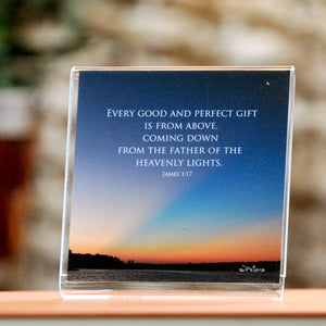 Heavenly Light (James 1:17)- Framed Mini Print