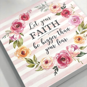 Let Your Faith - 8x8 Canvas Print