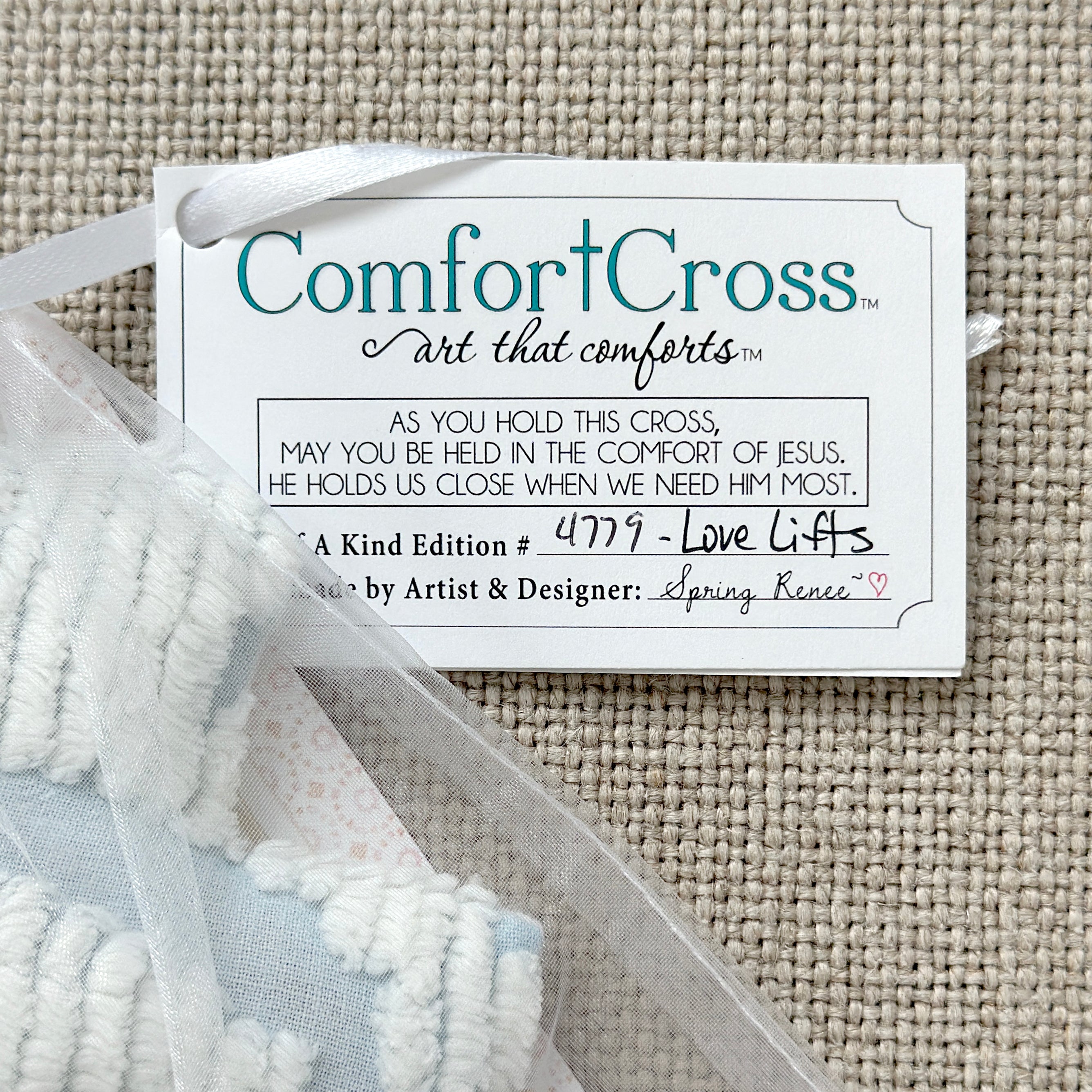 Comfort Cross-Love Lifts (The Serenity Prayer) Lavender Scent