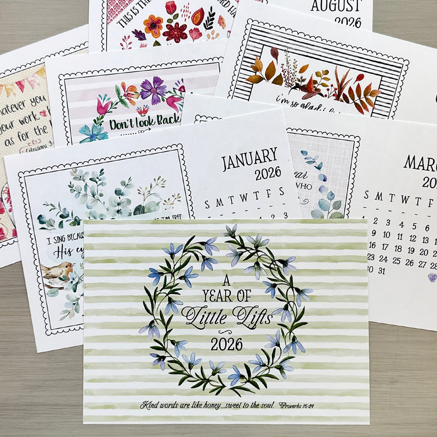 2026 Little Lift Calendar (Refill)