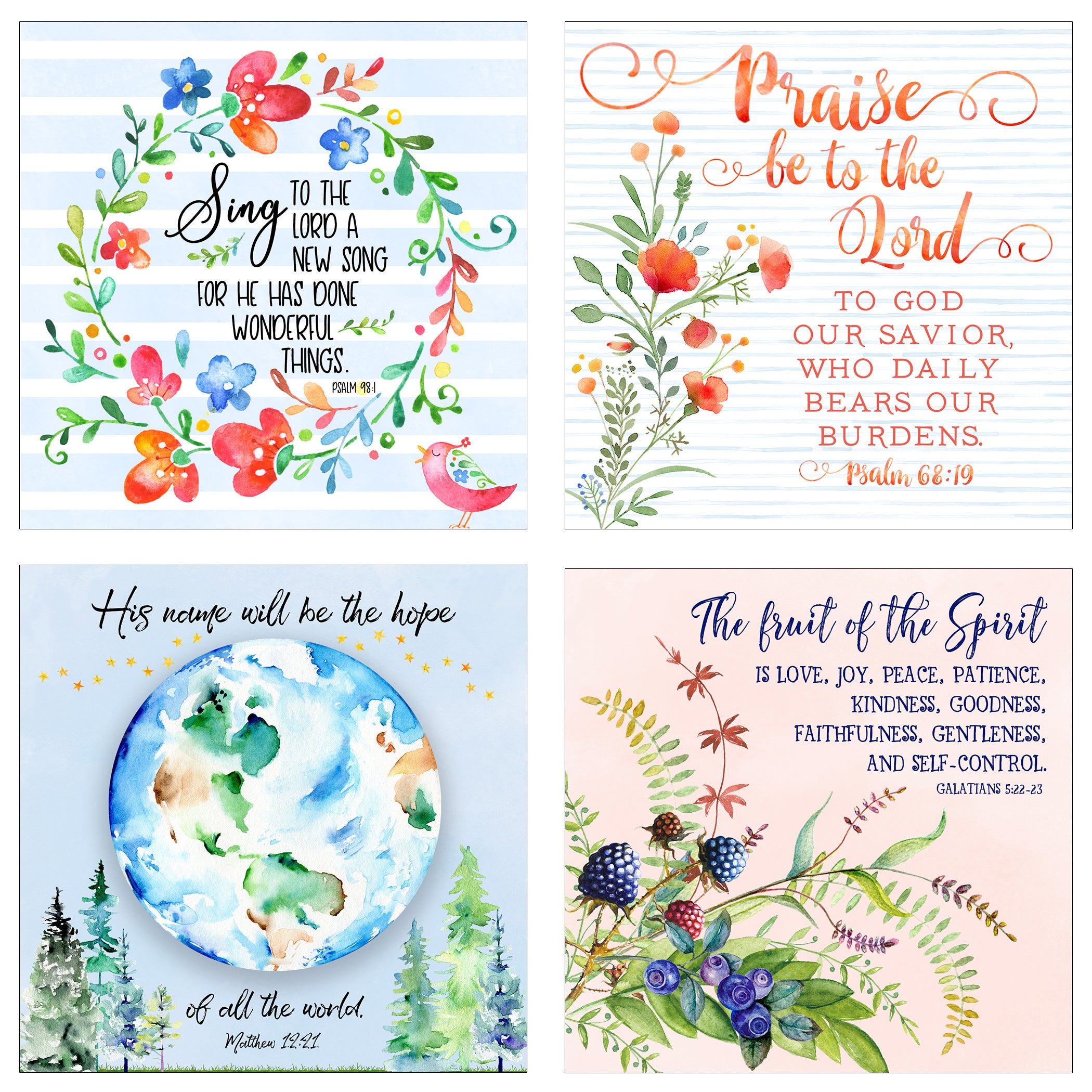 Stop and Consider - 31 Days of Scripture - Boxed Mini Print Collection w Holder