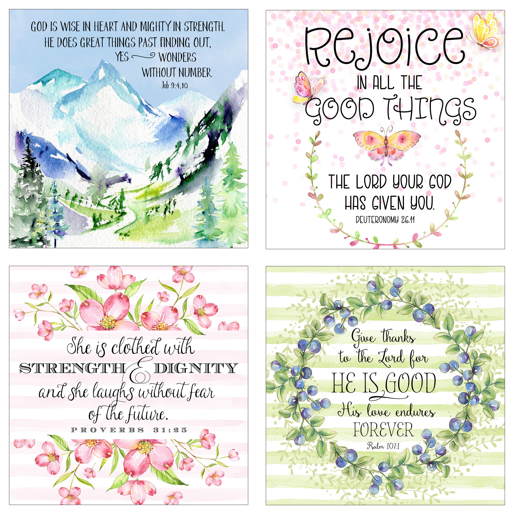 Stop and Consider - 31 Days of Scripture - Boxed Mini Print Collection w Holder