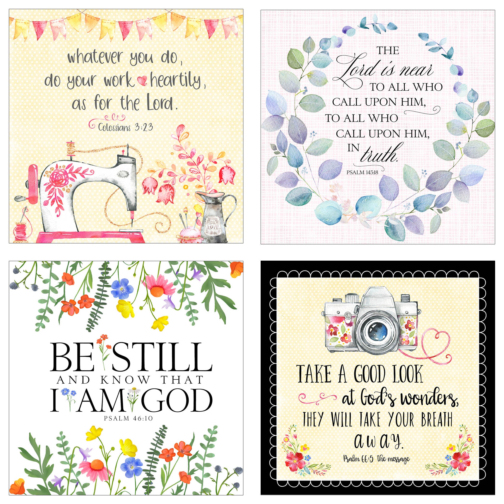Stop and Consider - 31 Days of Scripture - Boxed Mini Print Collection w Holder
