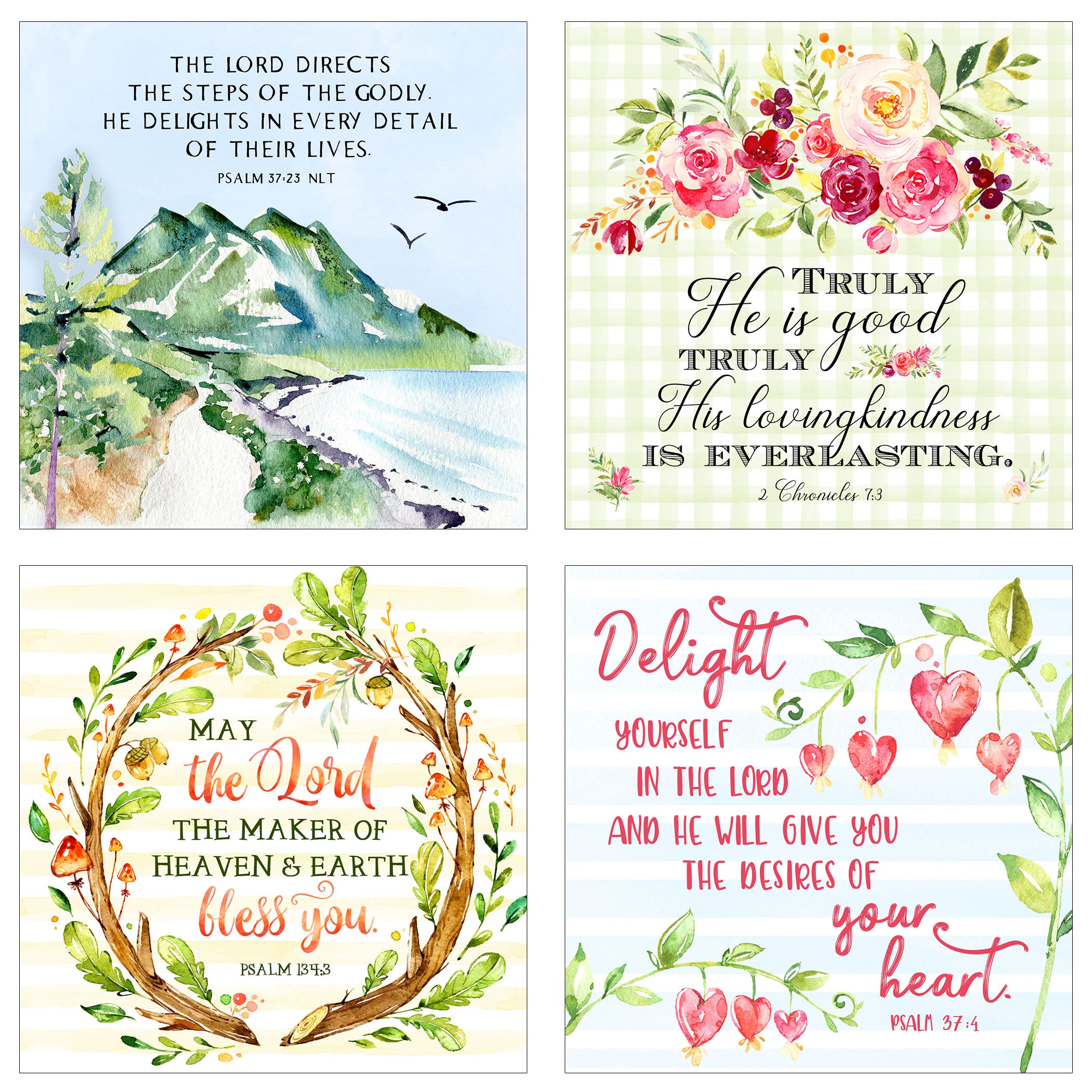 Stop and Consider - 31 Days of Scripture - Boxed Mini Print Collection w Holder