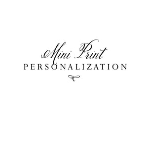 Personalization for Mini Prints