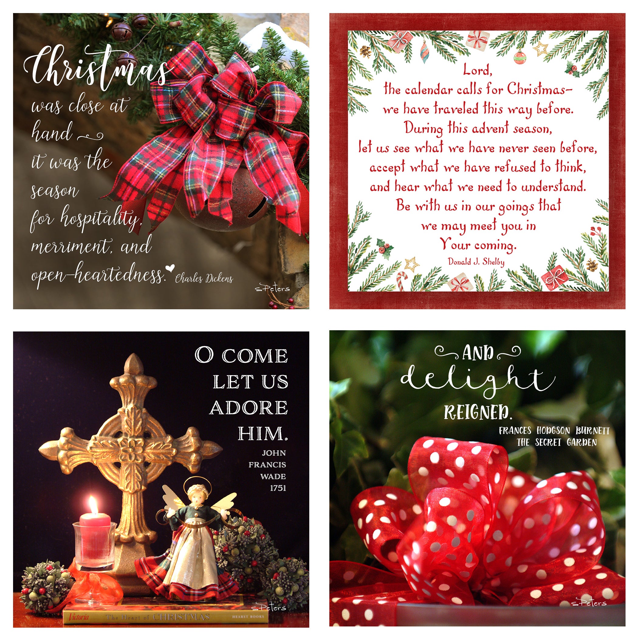 25 Days 'til Christmas Boxed Mini Print Collection w Acrylic Holder