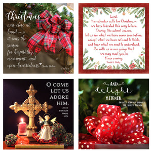 25 Days 'til Christmas Boxed Mini Print Collection w Acrylic Holder
