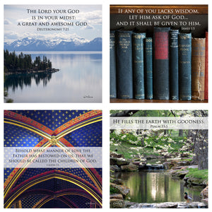 Think on These Things - 31 Days of Wisdom From Scripture Boxed Mini Prints w Holder