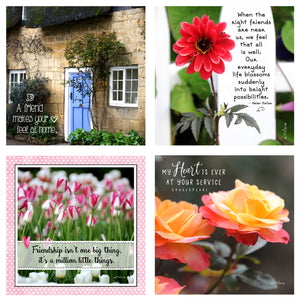 31 Days of Love & Friendship Boxed Mini Print Collection w Acrylic Holder