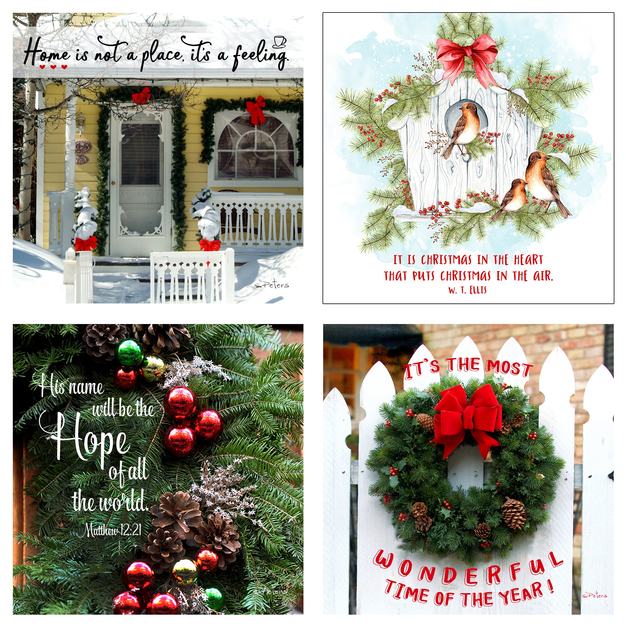 25 Days 'til Christmas Boxed Mini Print Collection w Acrylic Holder