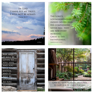 Think on These Things - 31 Days of Wisdom From Scripture Boxed Mini Prints w Holder