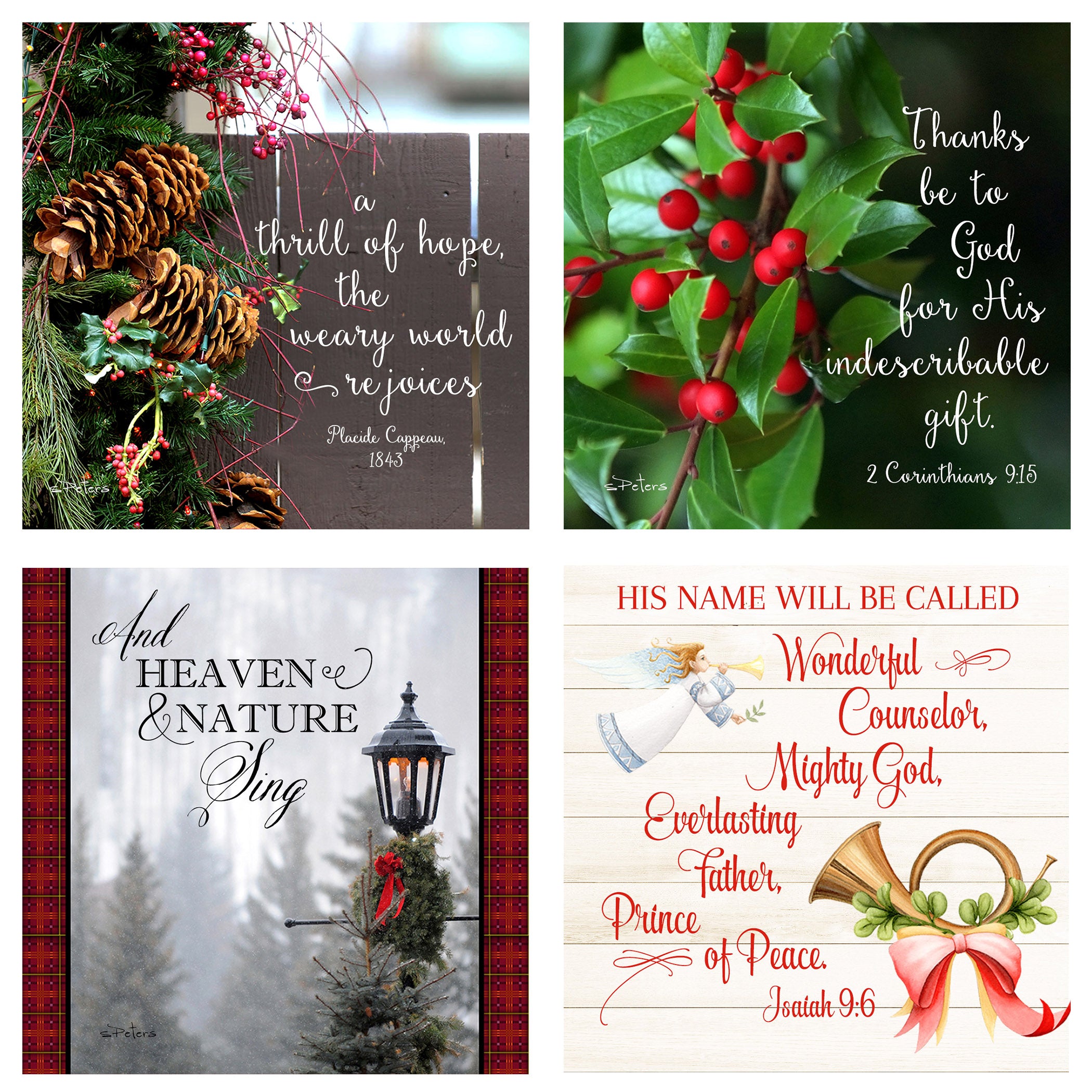 25 Days 'til Christmas Boxed Mini Print Collection w Acrylic Holder