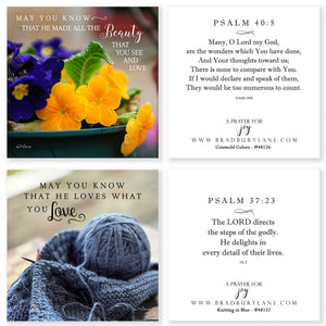 31 Days of Prayers for You Boxed Mini Print Collection w Acrylic Holder