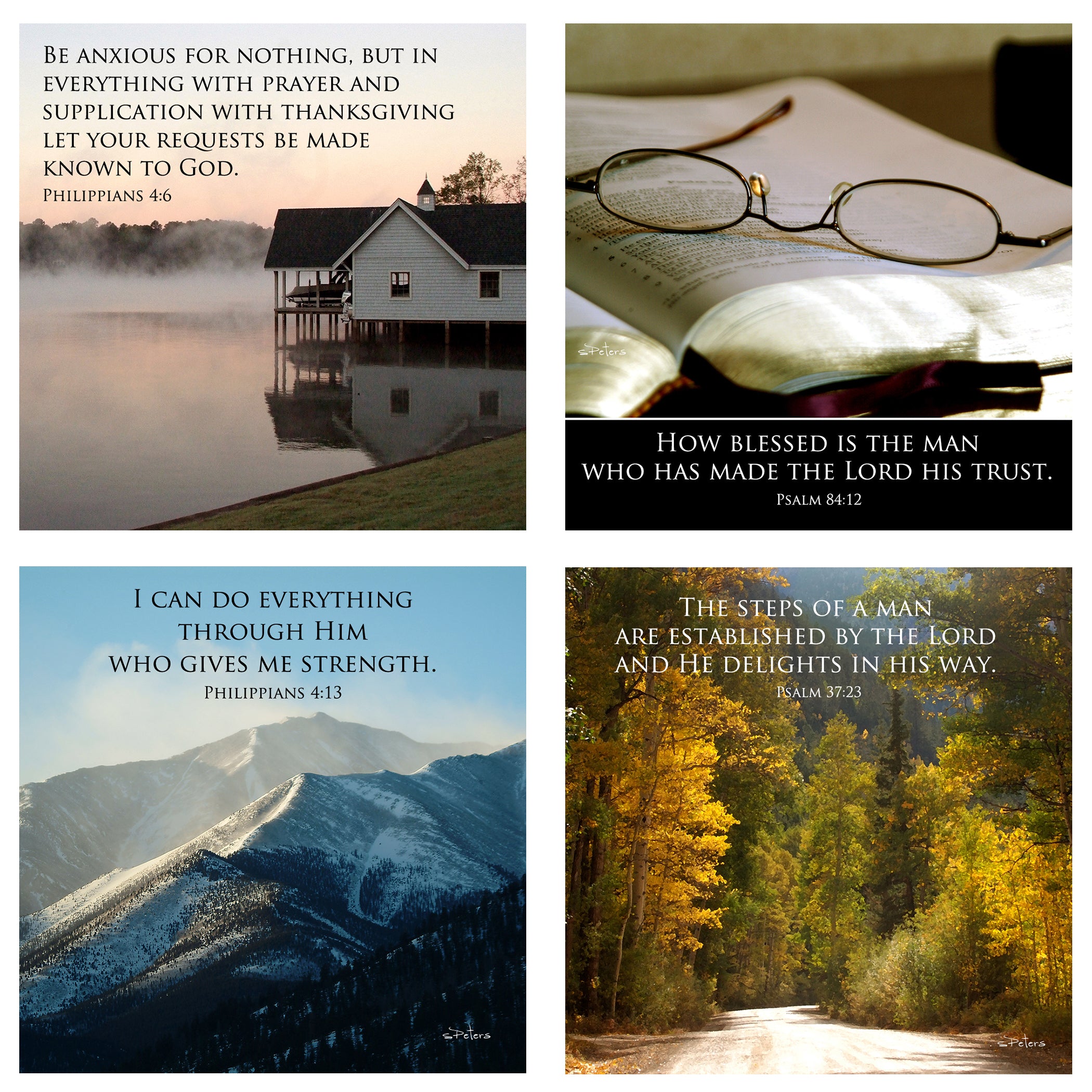Think on These Things - 31 Days of Wisdom From Scripture Boxed Mini Prints w Holder