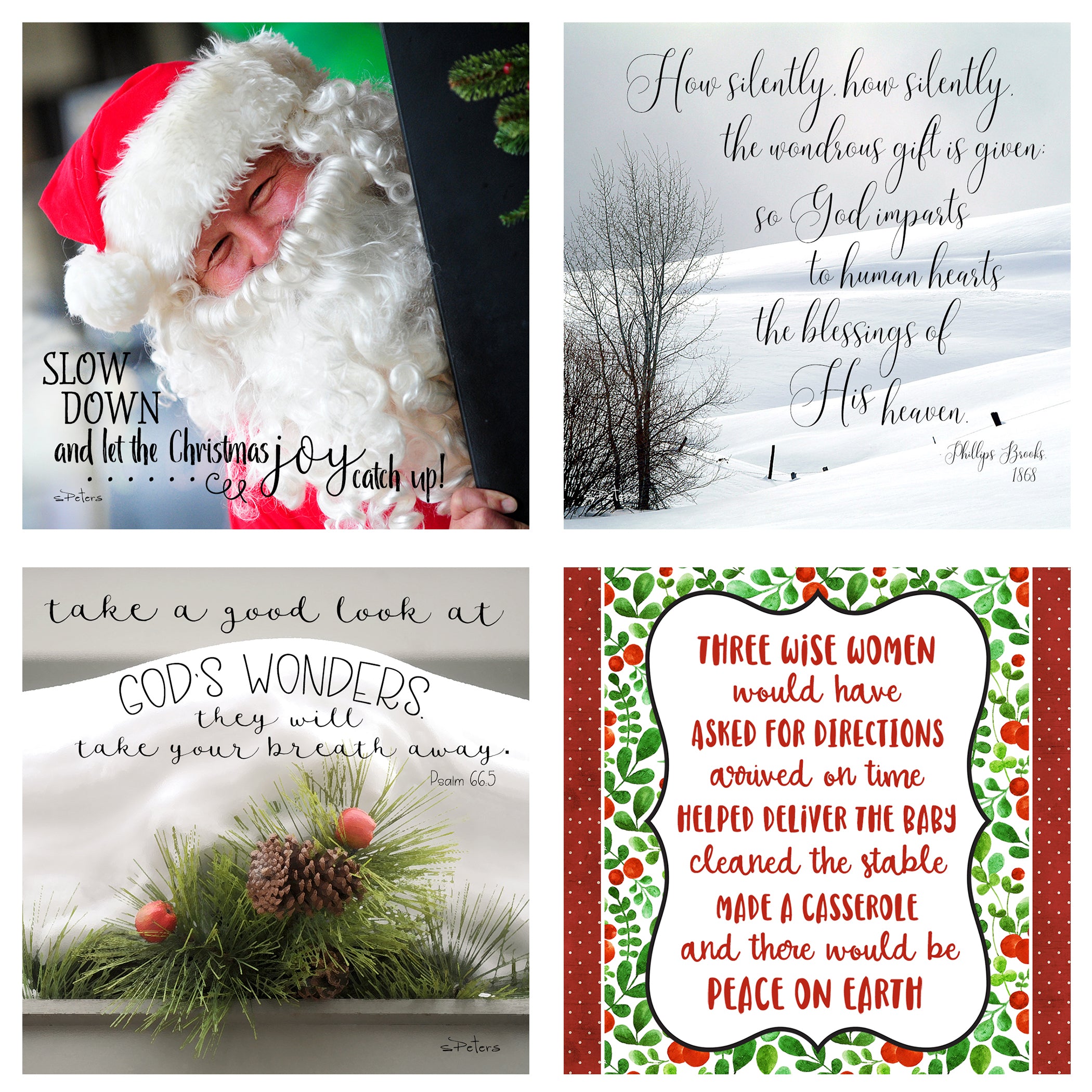 25 Days 'til Christmas Boxed Mini Print Collection w Acrylic Holder