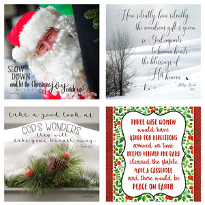 25 Days 'til Christmas Boxed Mini Print Collection w Acrylic Holder