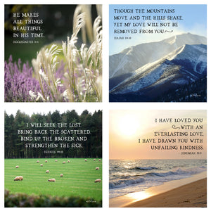 31 Days of Promises Boxed Mini Print Collection w Acrylic Holder