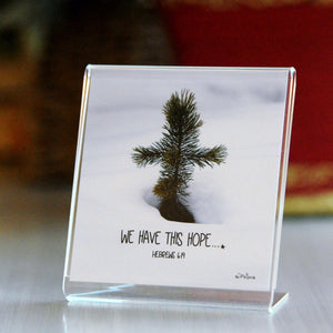 Pine Cross (Hebrew 6:19) - Framed Mini Print