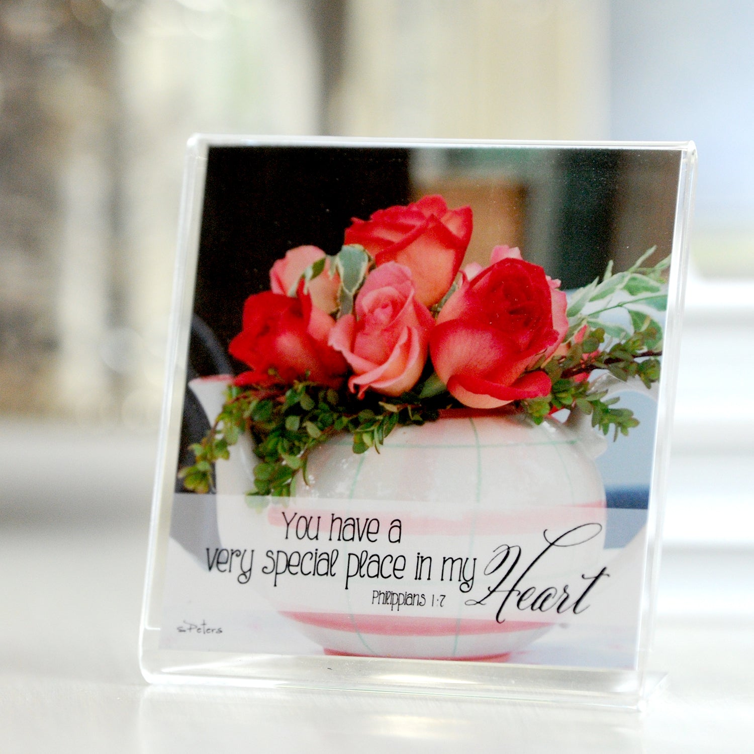Pot of Posies (Phil 1:7) - Framed Mini Print