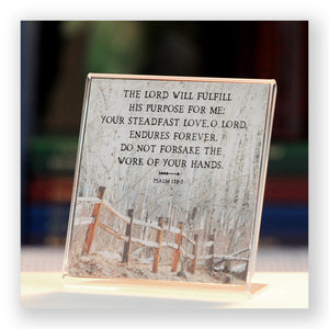Trail West (Psalm 138:8) - Framed Mini Print