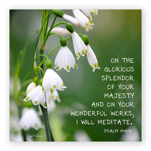 Psalm 145:05 - Sweet Spring - Mini Print