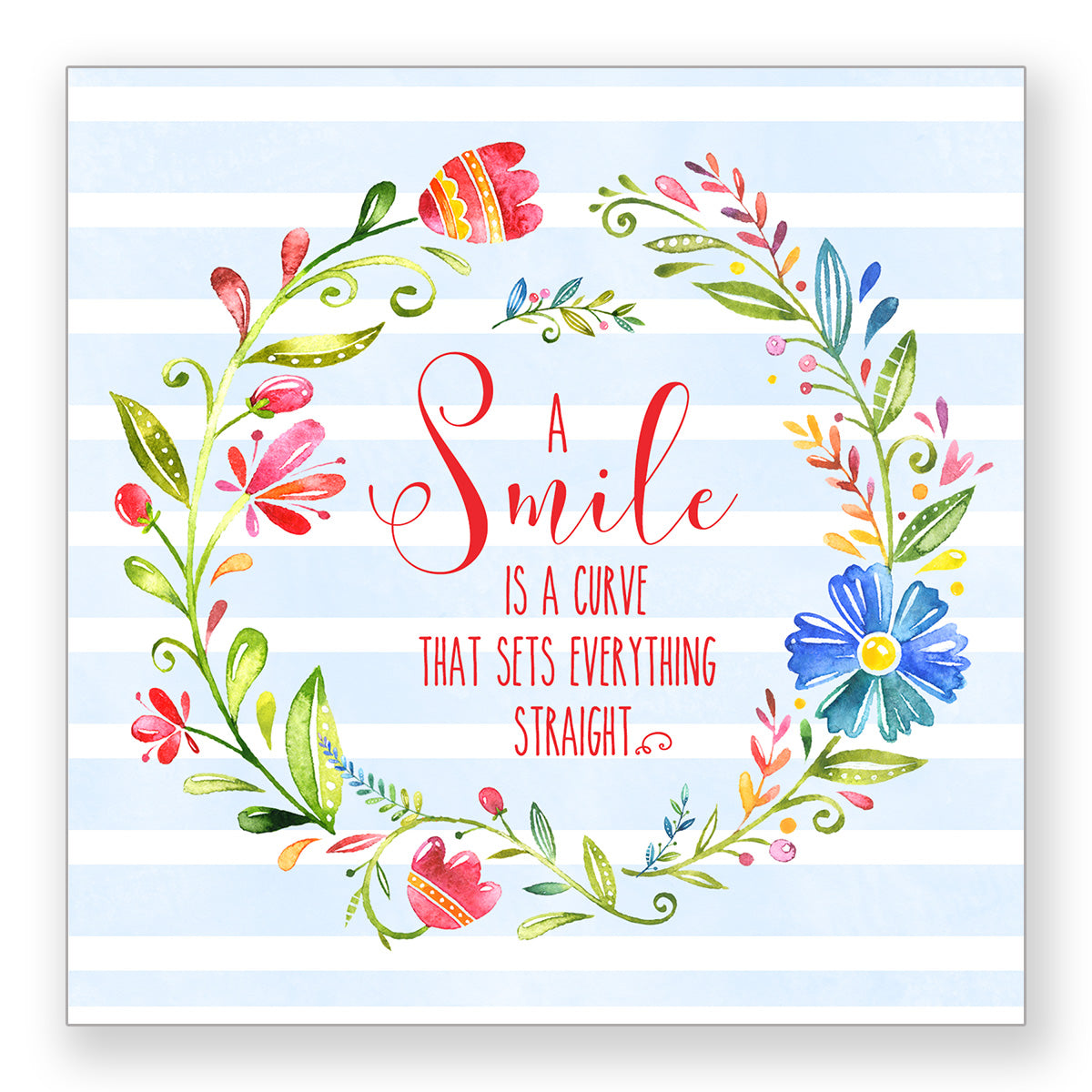 A Smile Is A Curve - Frameable Print