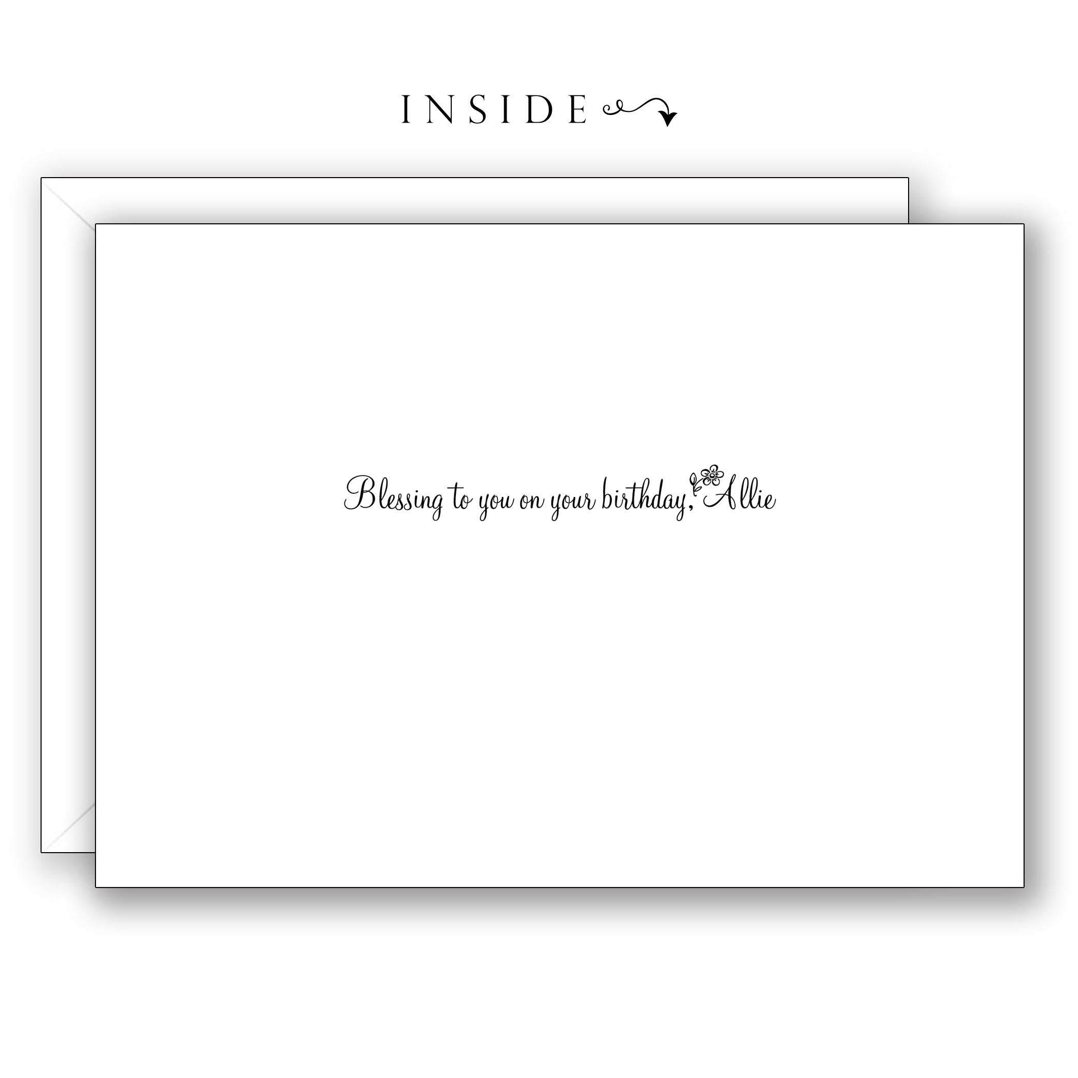 Birthday Prayer - Personalized Birthday Card