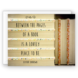 Book Stacks - Encouragement Card