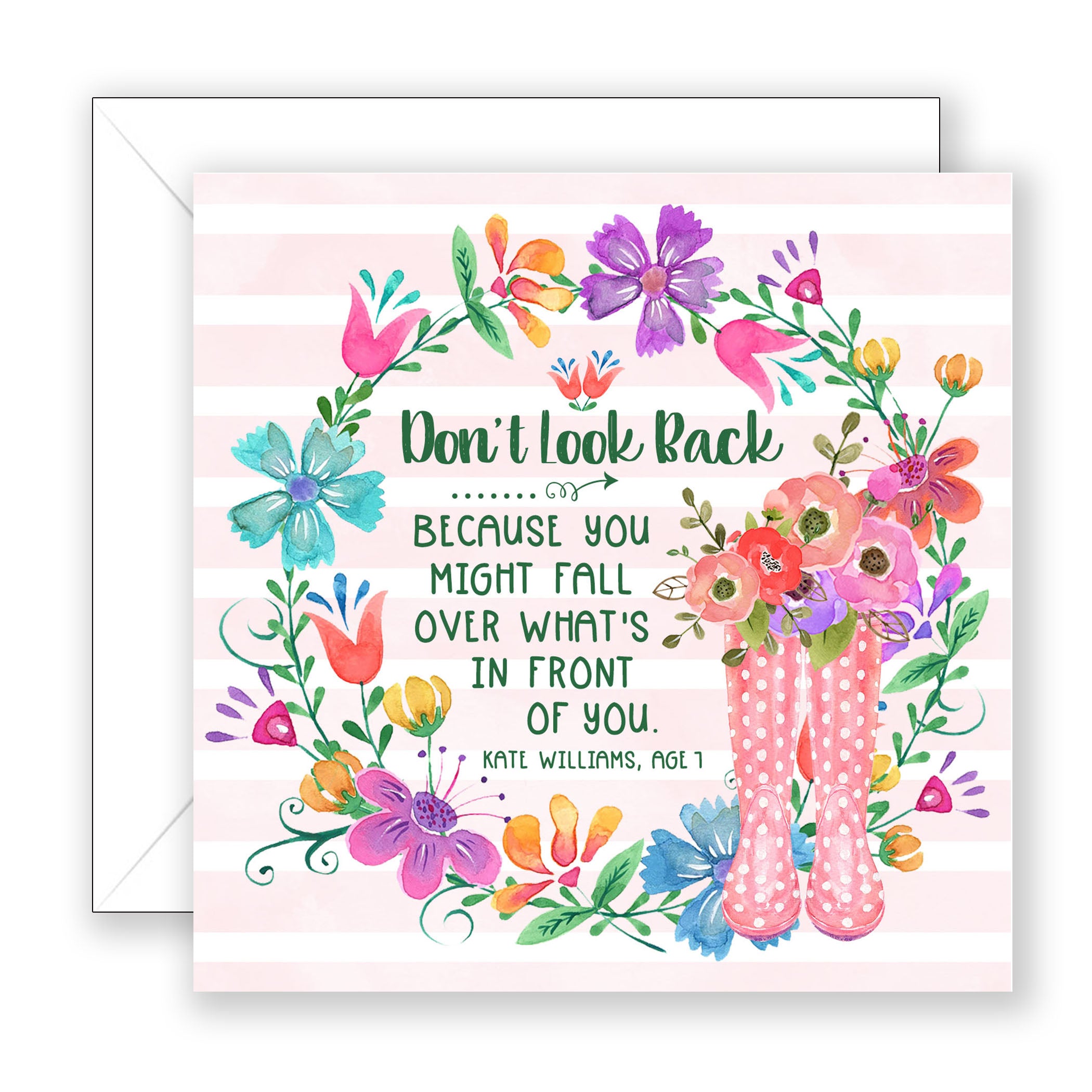 Don't Look Back - Encouragement Card