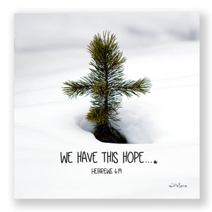 Pine Cross (Hebrews 6:19) - Mini Print