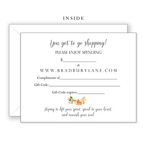 Bradbury Lane Gift Card - Baby Pumpkin Trio