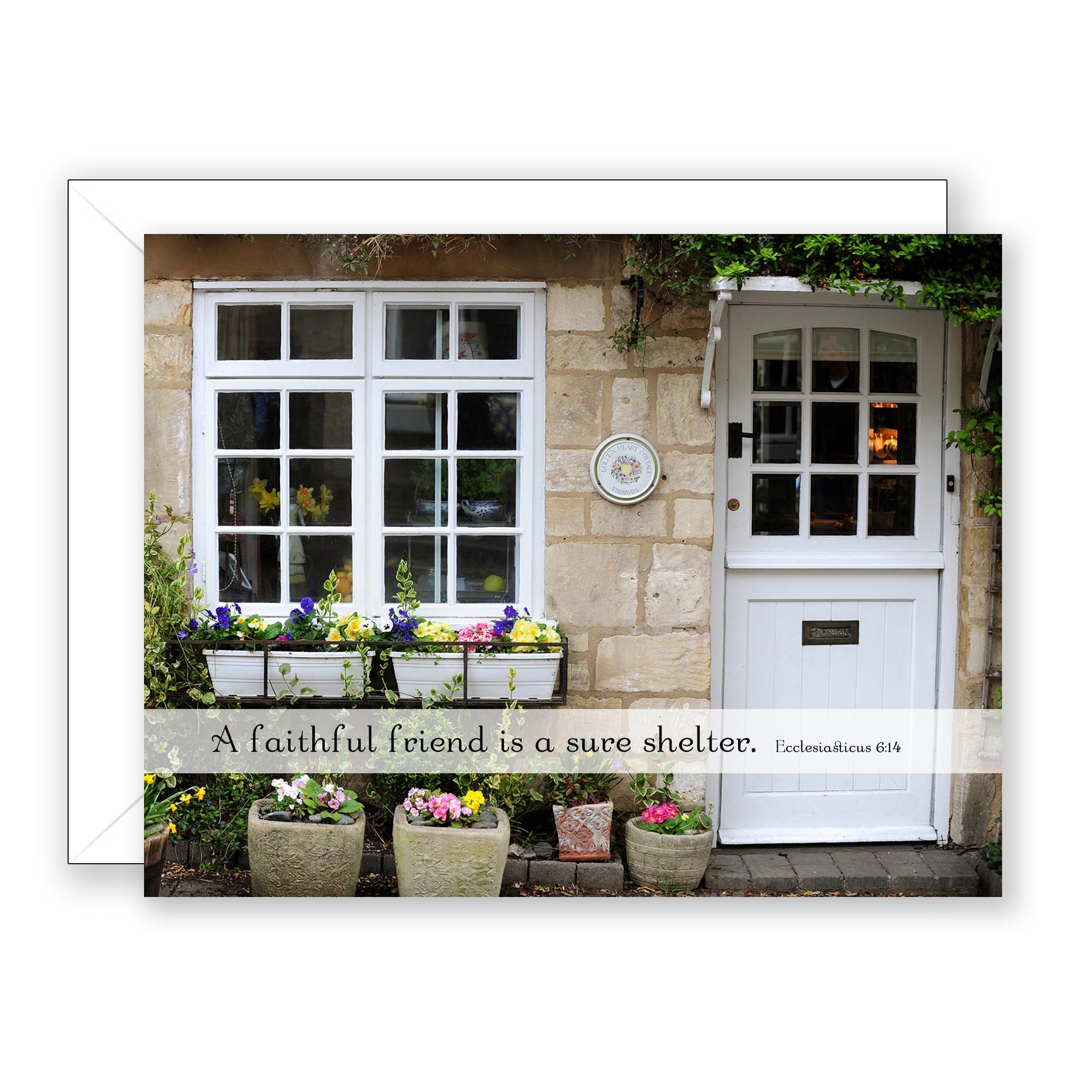 Golden Heart Cottage (Ecclesiasticus 6:14) - Friendship Card