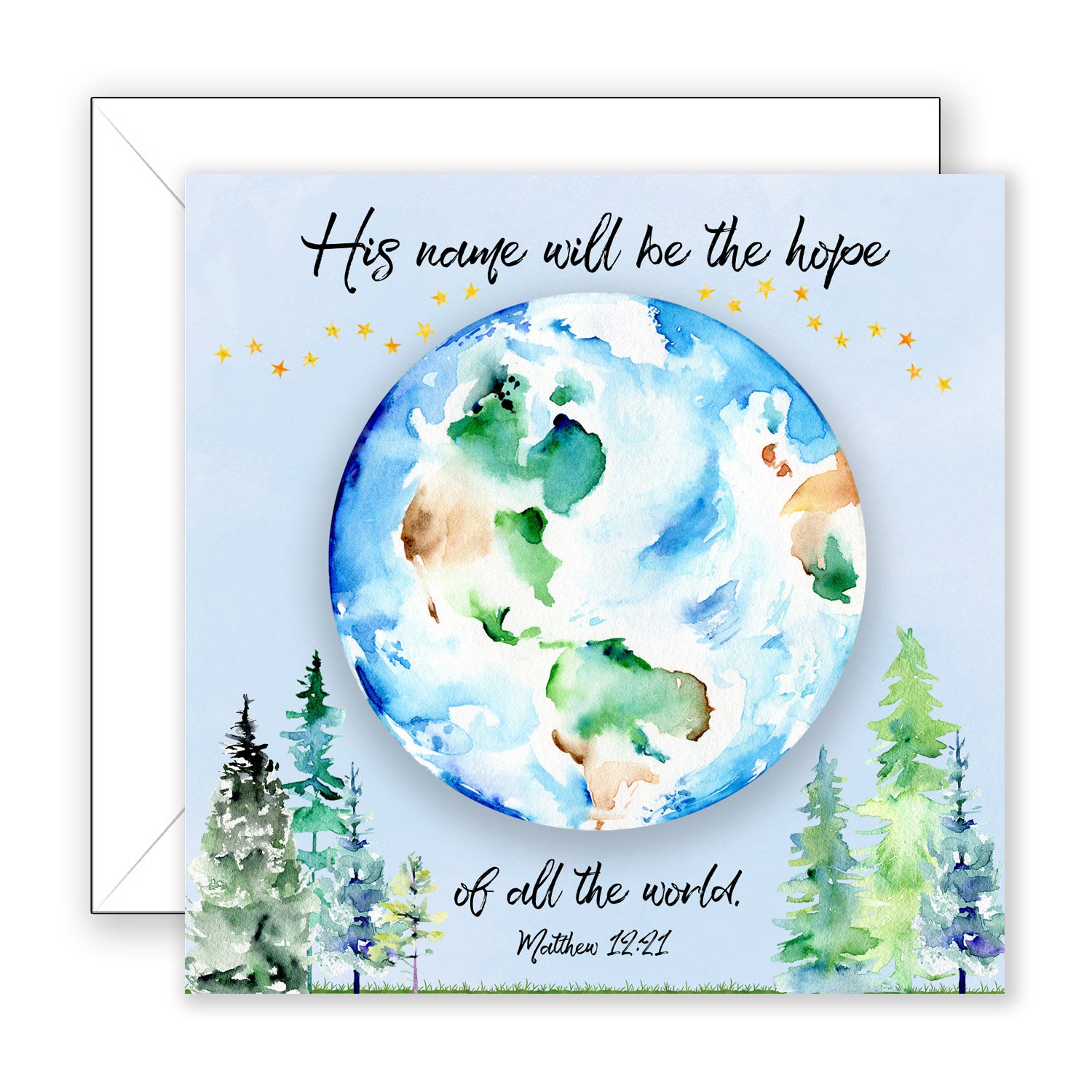 His Name Will Be (Matthew 12:21) - Encouragement Card