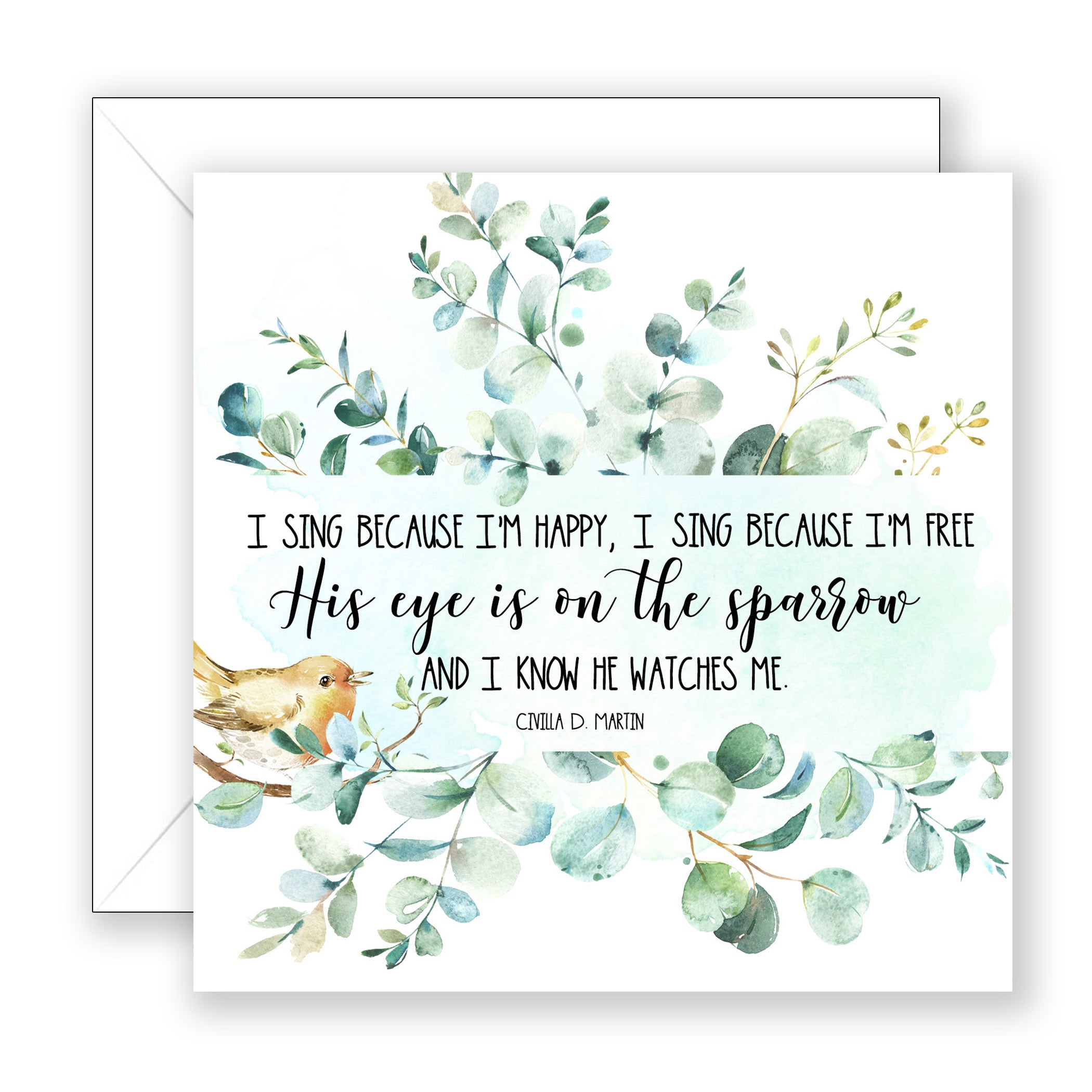 I Sing Because - Encouragement Card