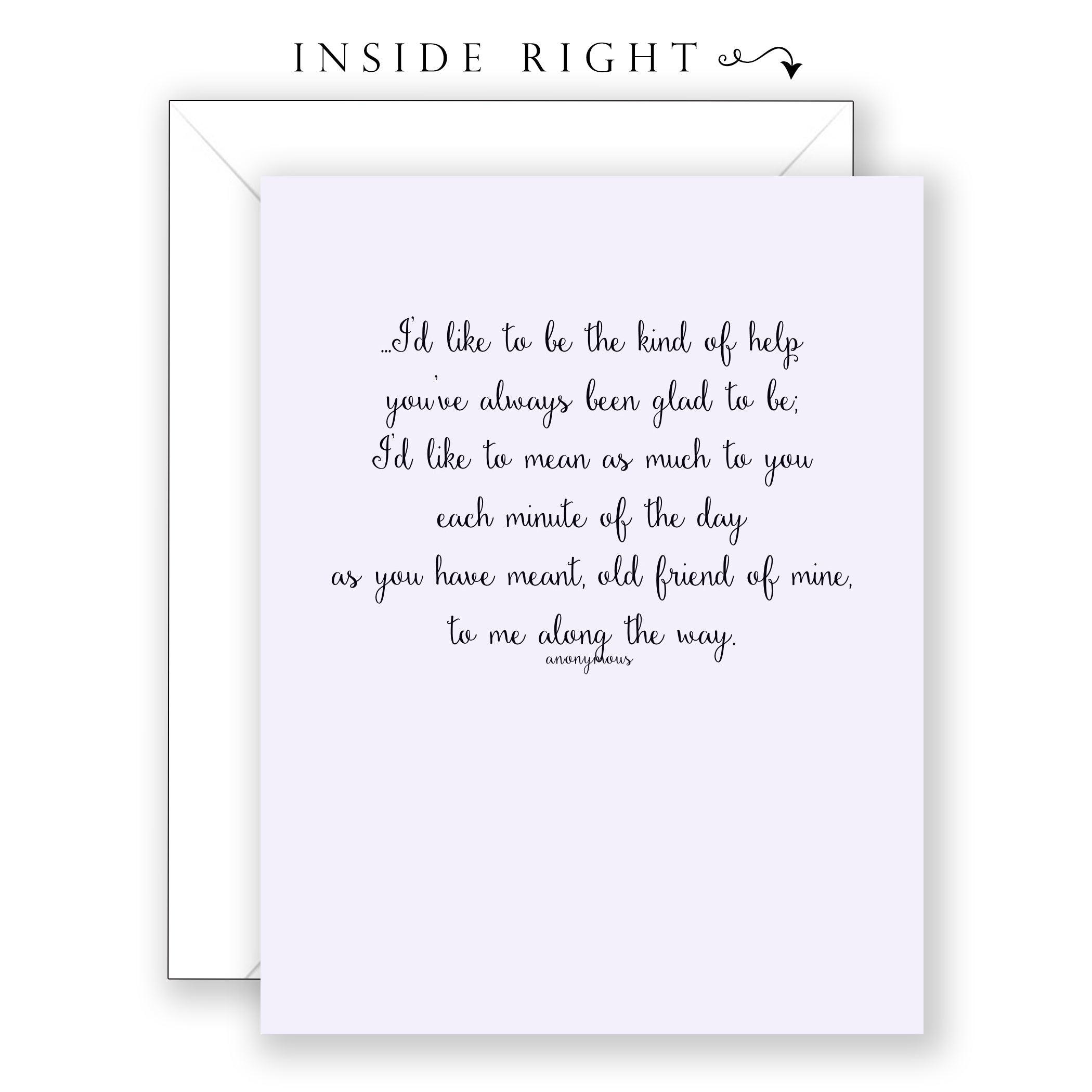 Inseparable - Friendship Card