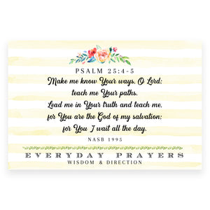 Make Me Know Your Ways (Psalm 25: 4-5) - Everyday Prayer Card