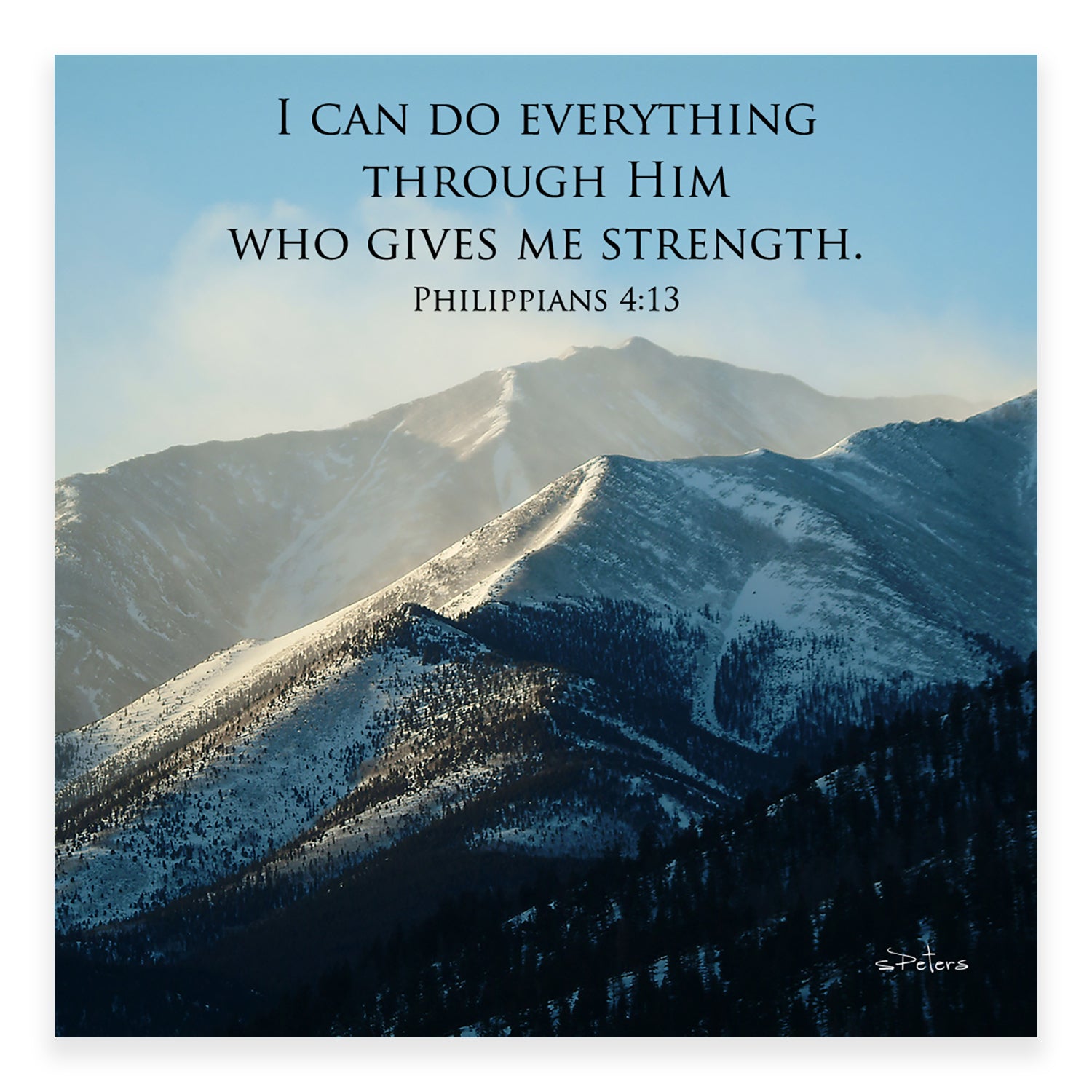 Mt Princeton (Philippians 4:13) - Frameable Print