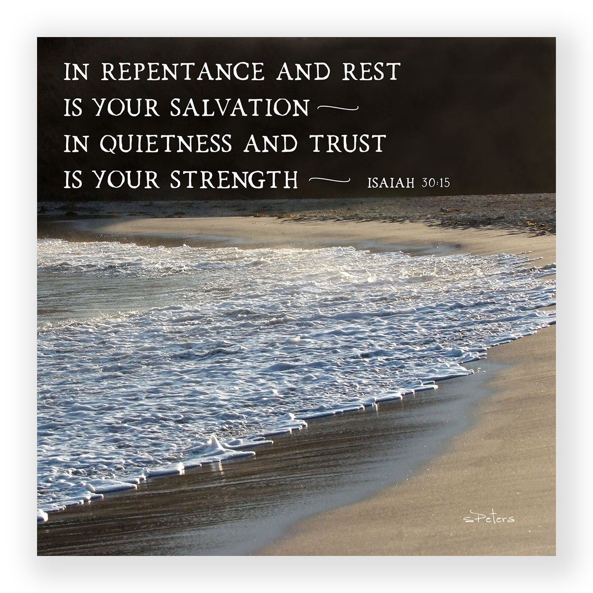 Peaceful Shore (Isaiah 30:15) - Frameable Print