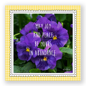 Purple Pansies - Frameable Print